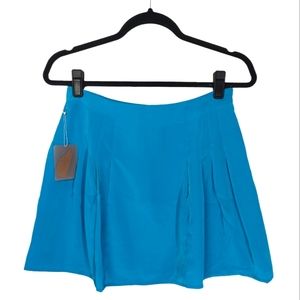 FOREVER 21 CONTEMPORARY Bright Aqua Blue A Line Mini Skirt Small NWT